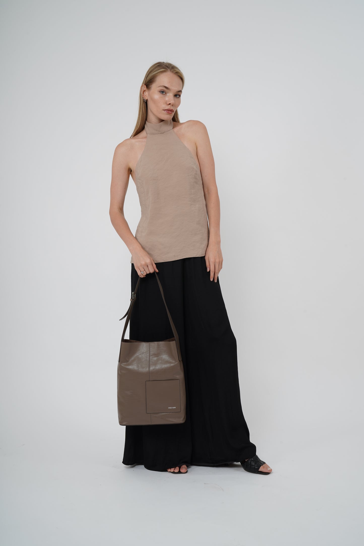 Le Miel Leather Shoulder Bag