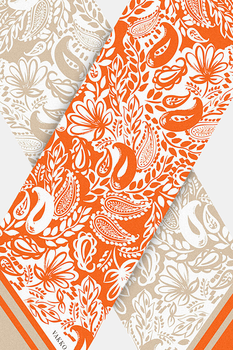 L'Orangerie Mulberry Silk Twilly