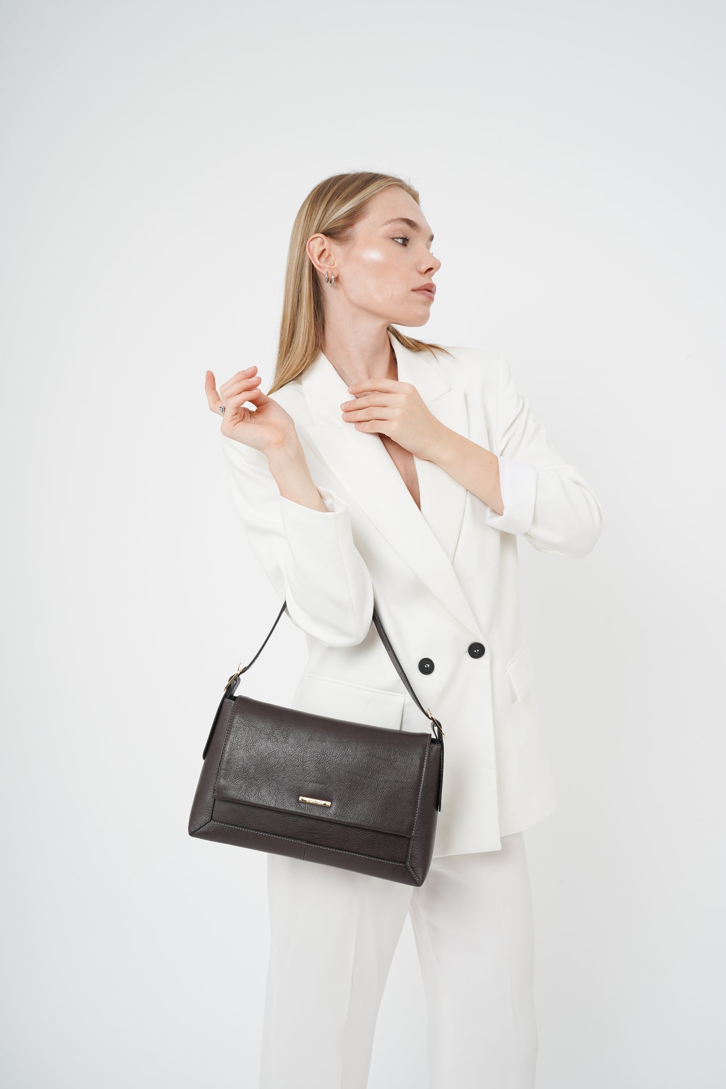 L'Ombre Leather Shoulder Bag