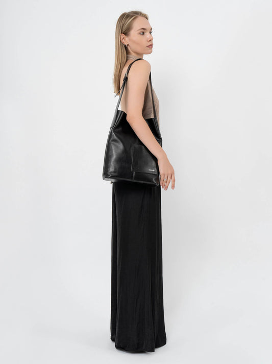 Le Miel Leather Shoulder Bag - Cognac