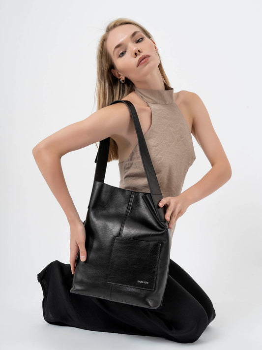 Le Miel Leather Shoulder Bag - Cognac