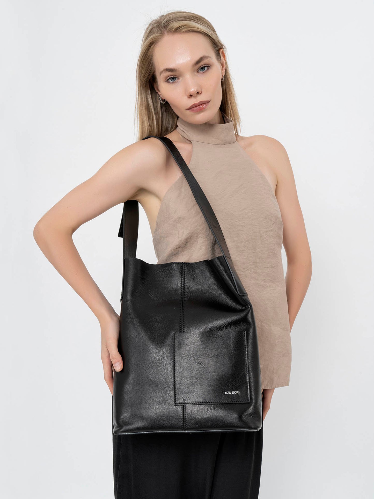 Le Miel Leather Shoulder Bag