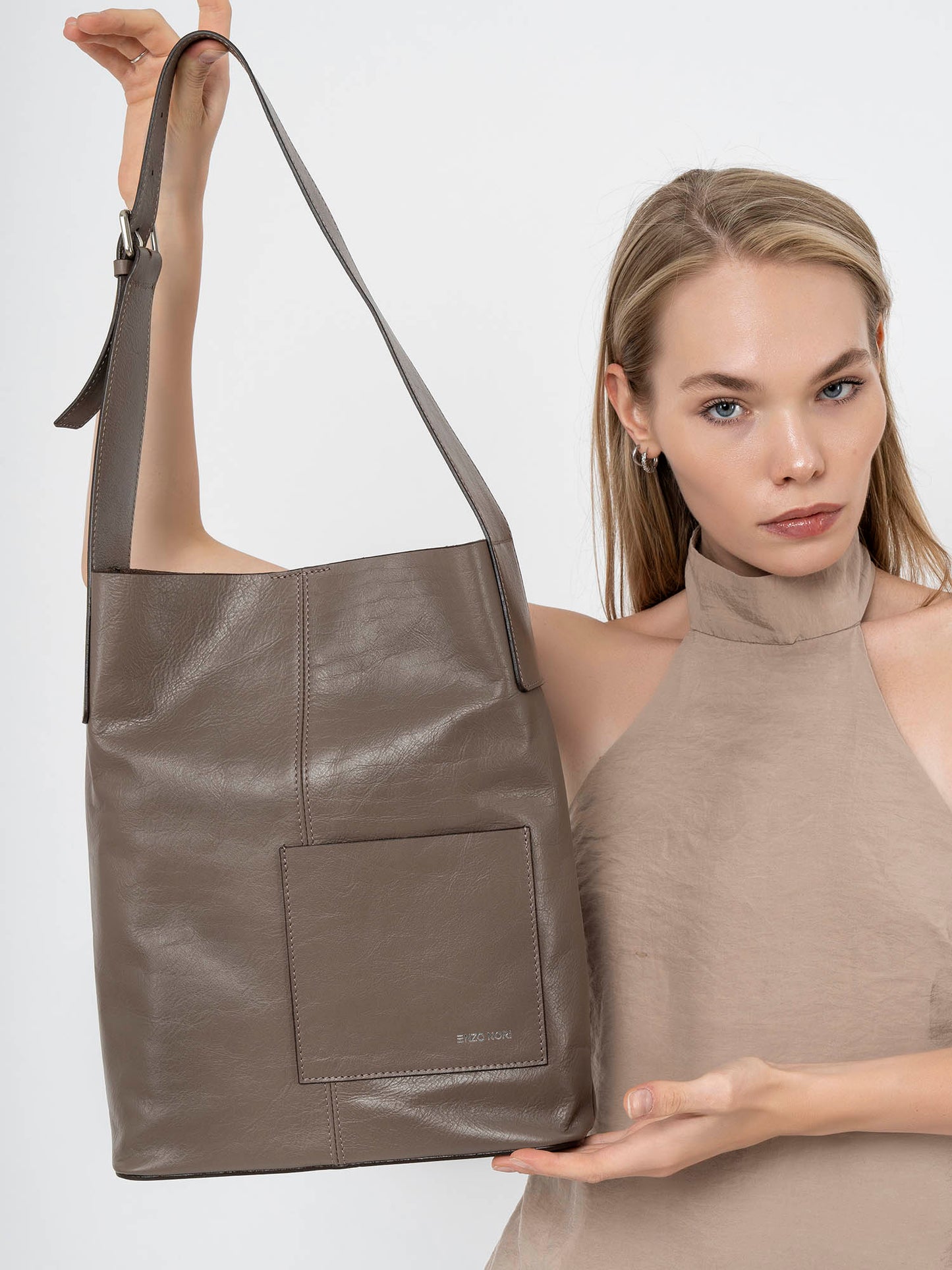 Le Miel Leather Shoulder Bag