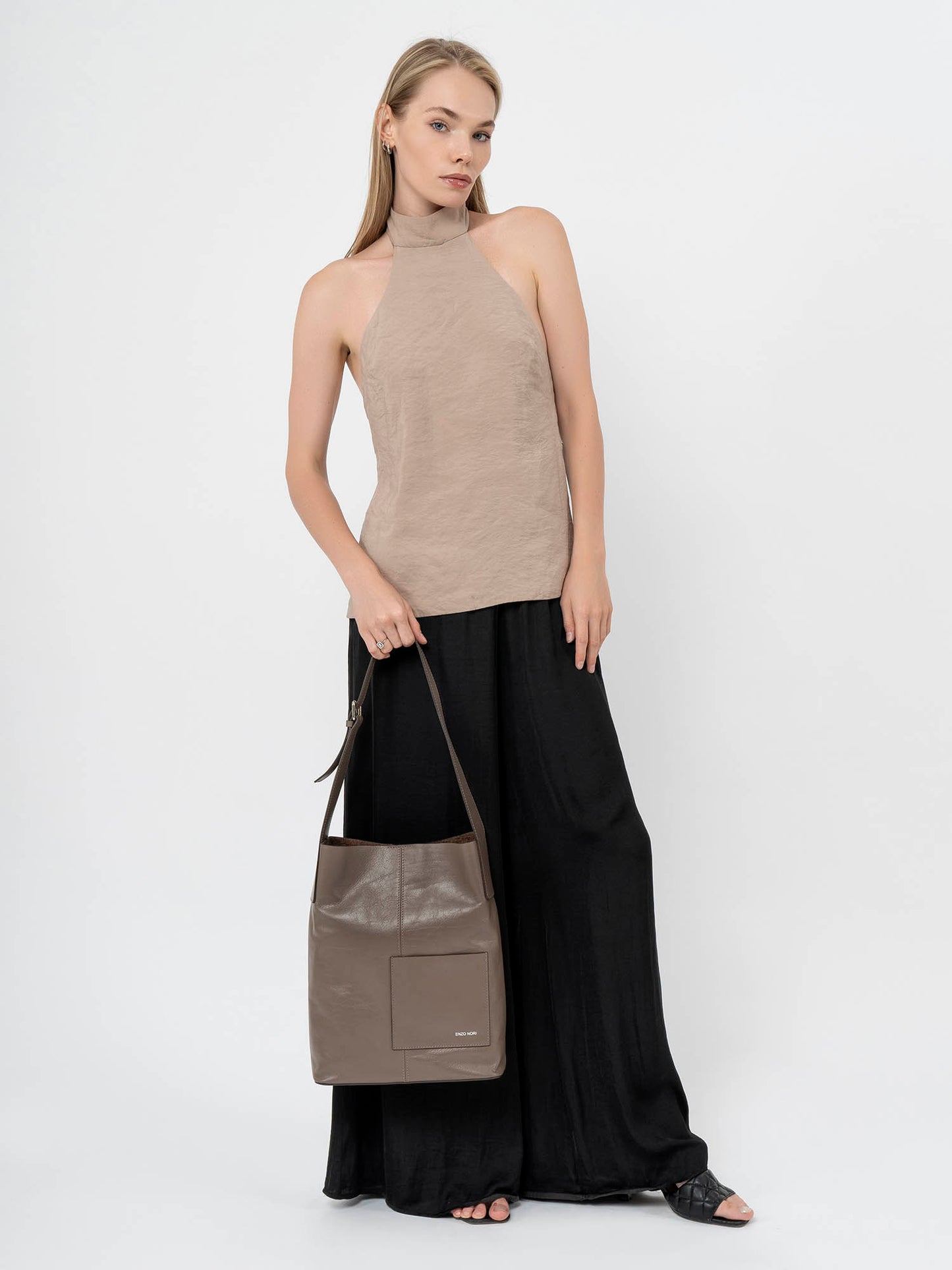 Le Miel Leather Shoulder Bag